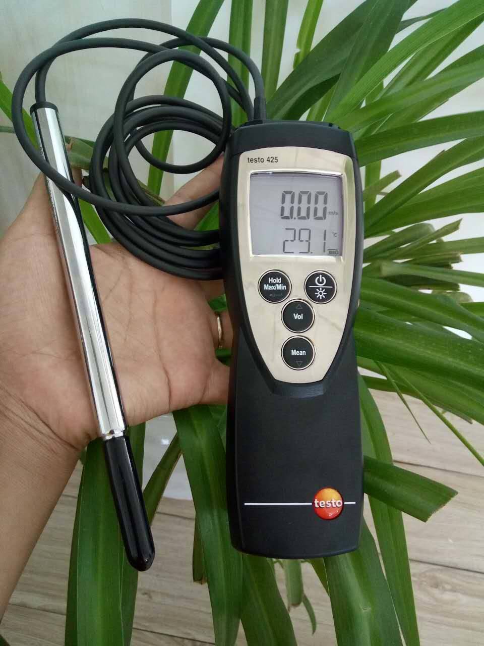 testo 425热敏风速仪随意切换至当前的温度