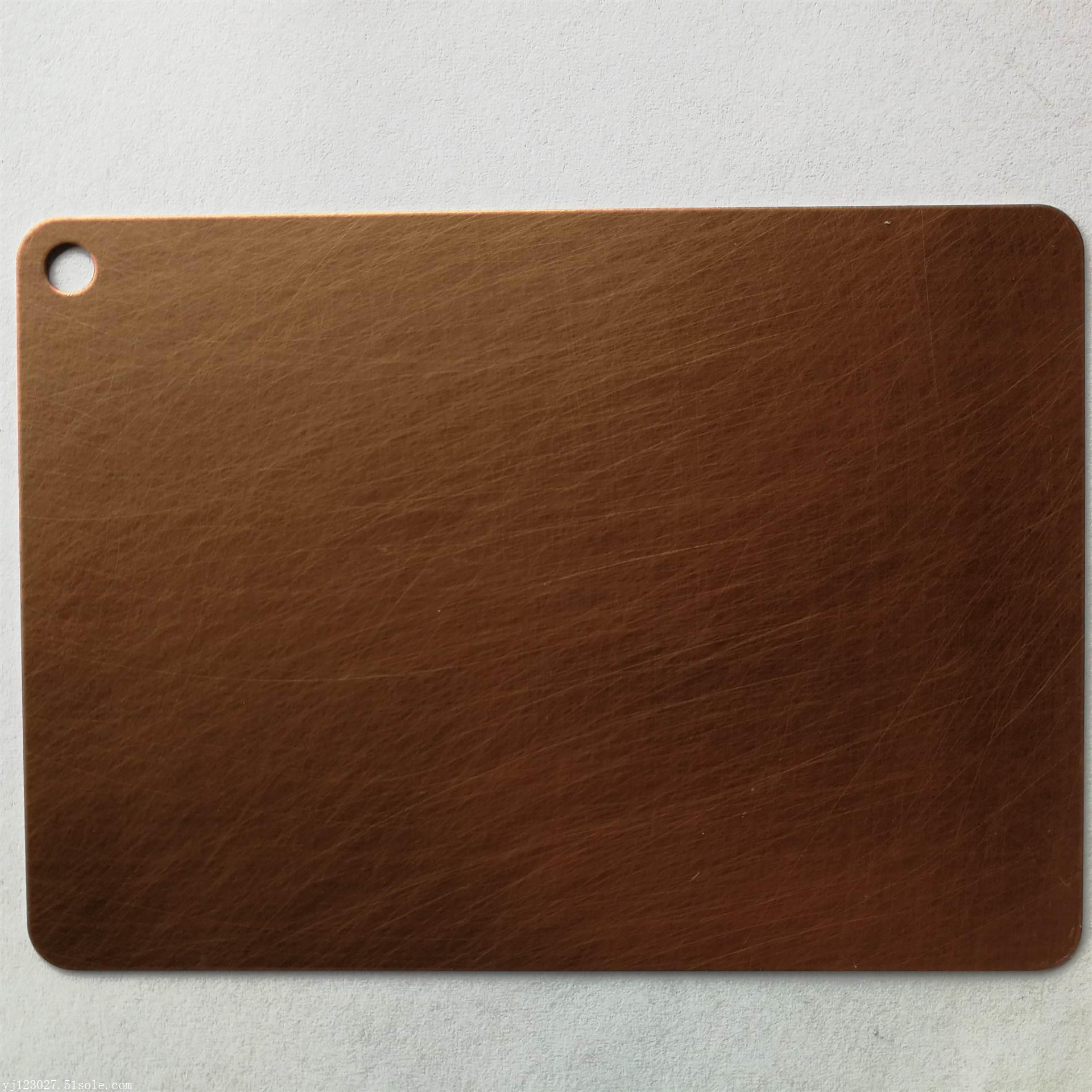 钢材发黑镀铜工艺 不锈钢仿铜板批发 佛山不锈钢镀铜板