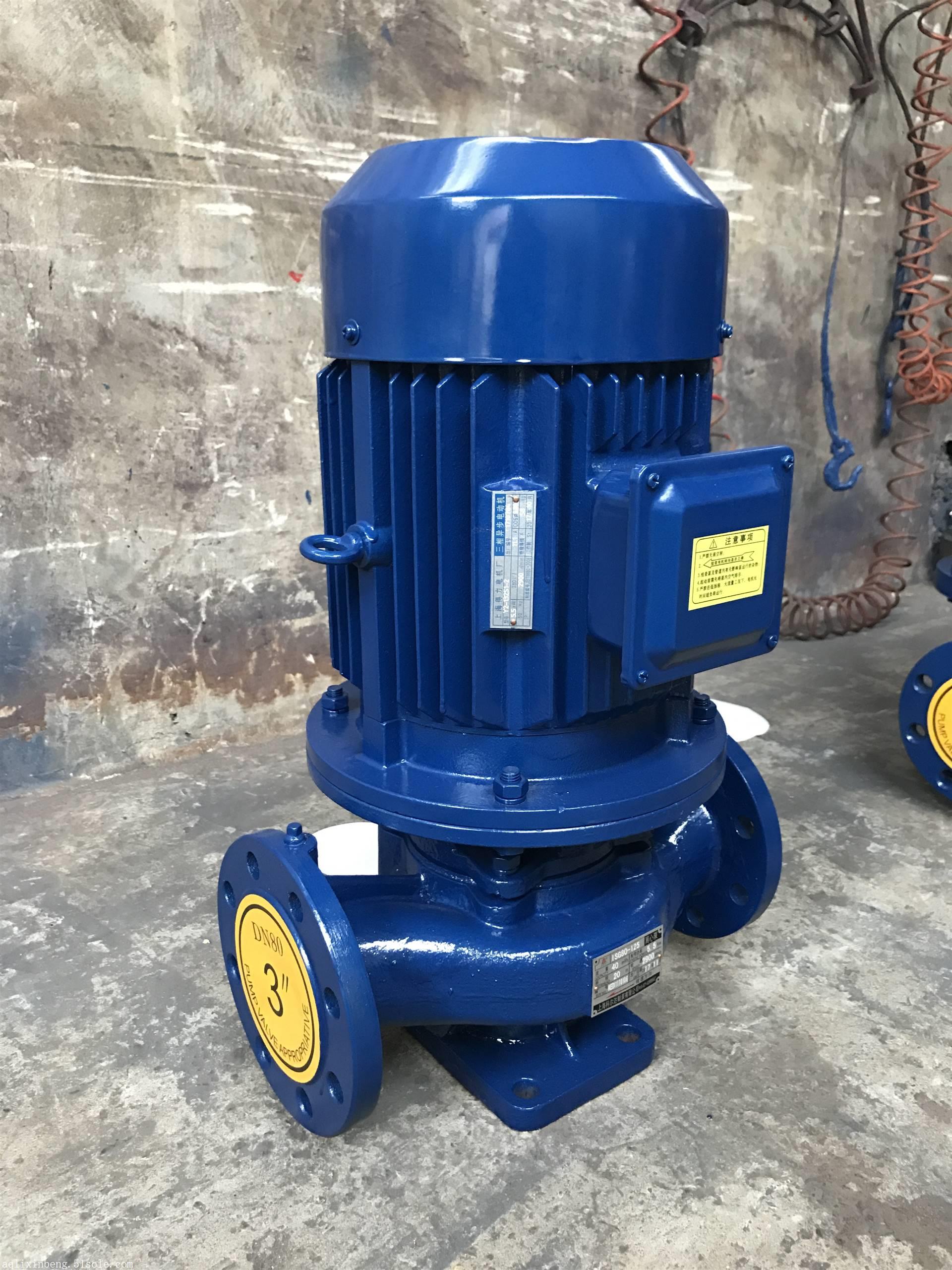 立式管道泵 管道泵厂家 isg清水泵