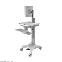 新款显示器推车、带脚踏气动显示器工作站、可升降电脑支架