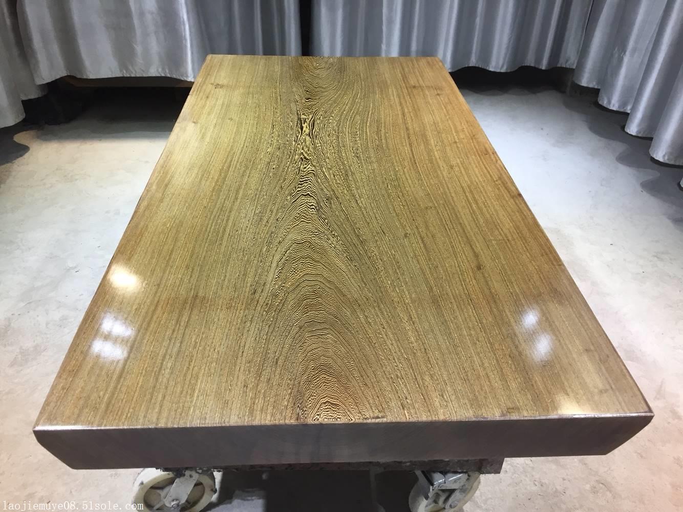 巴花大板桌实木原木奥坎鸡翅木黄花梨老板桌办公桌茶桌书桌茶台