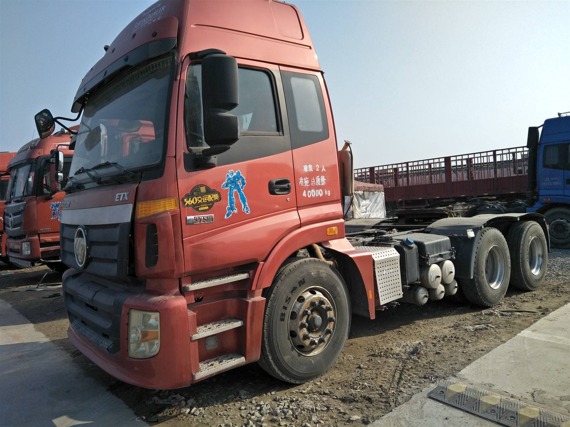 二手貨車牽引車歐曼etx半掛牽引車