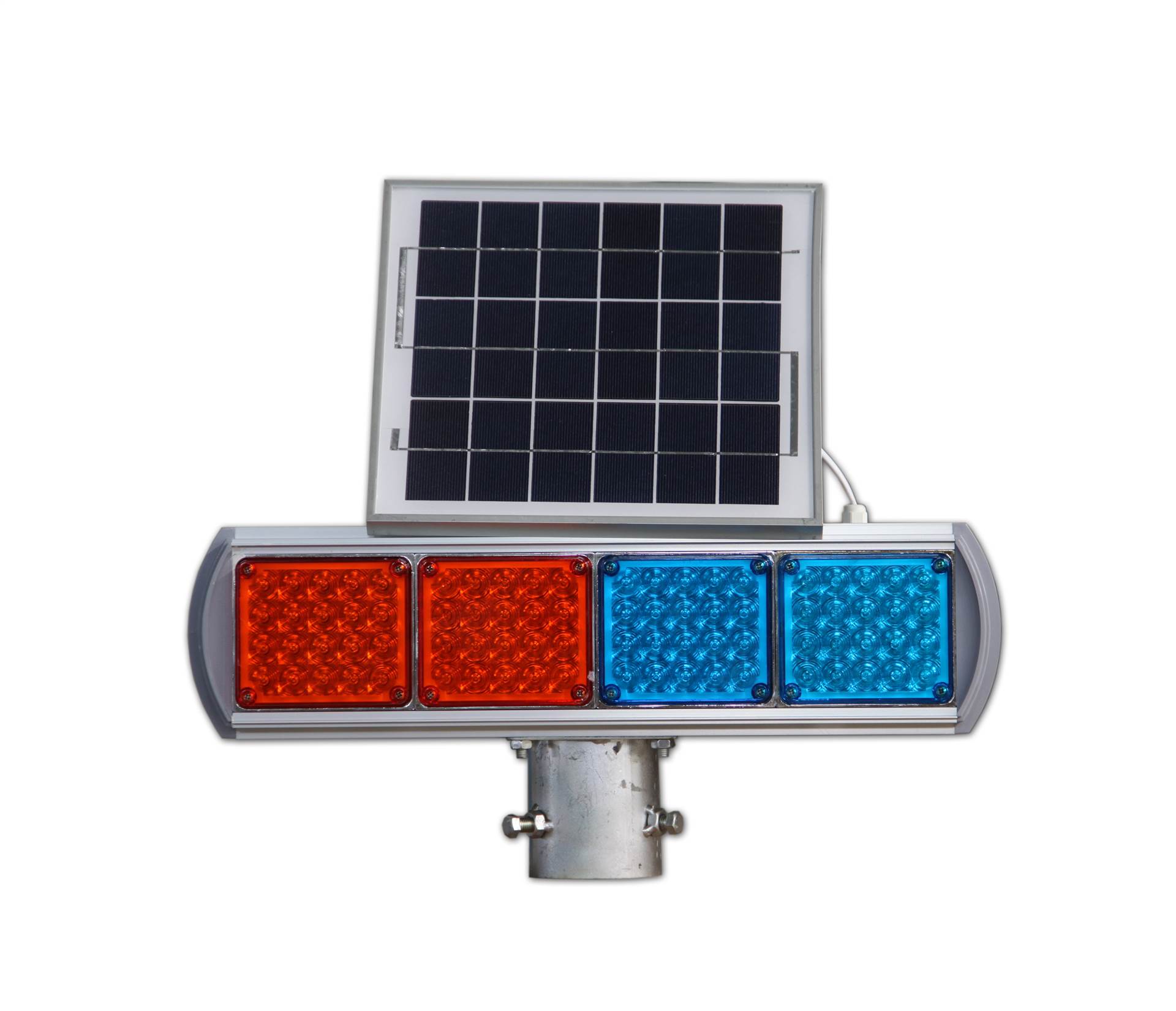 厂家供应河北太阳能路灯红蓝警示灯特价销售