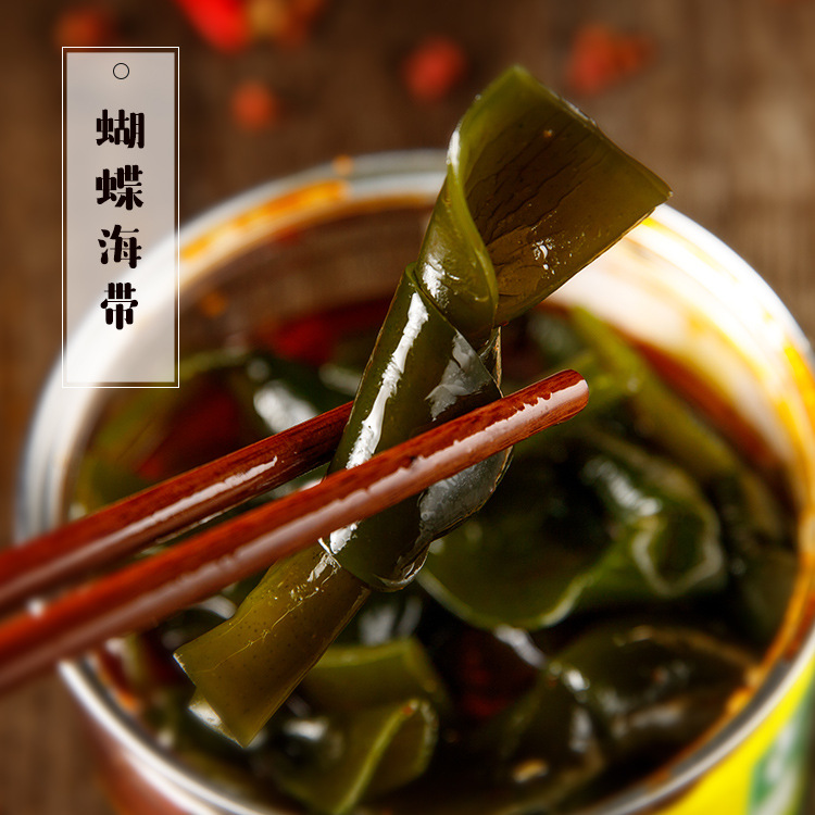 龙口晓清年食 即食小海鲜 麻辣海带结