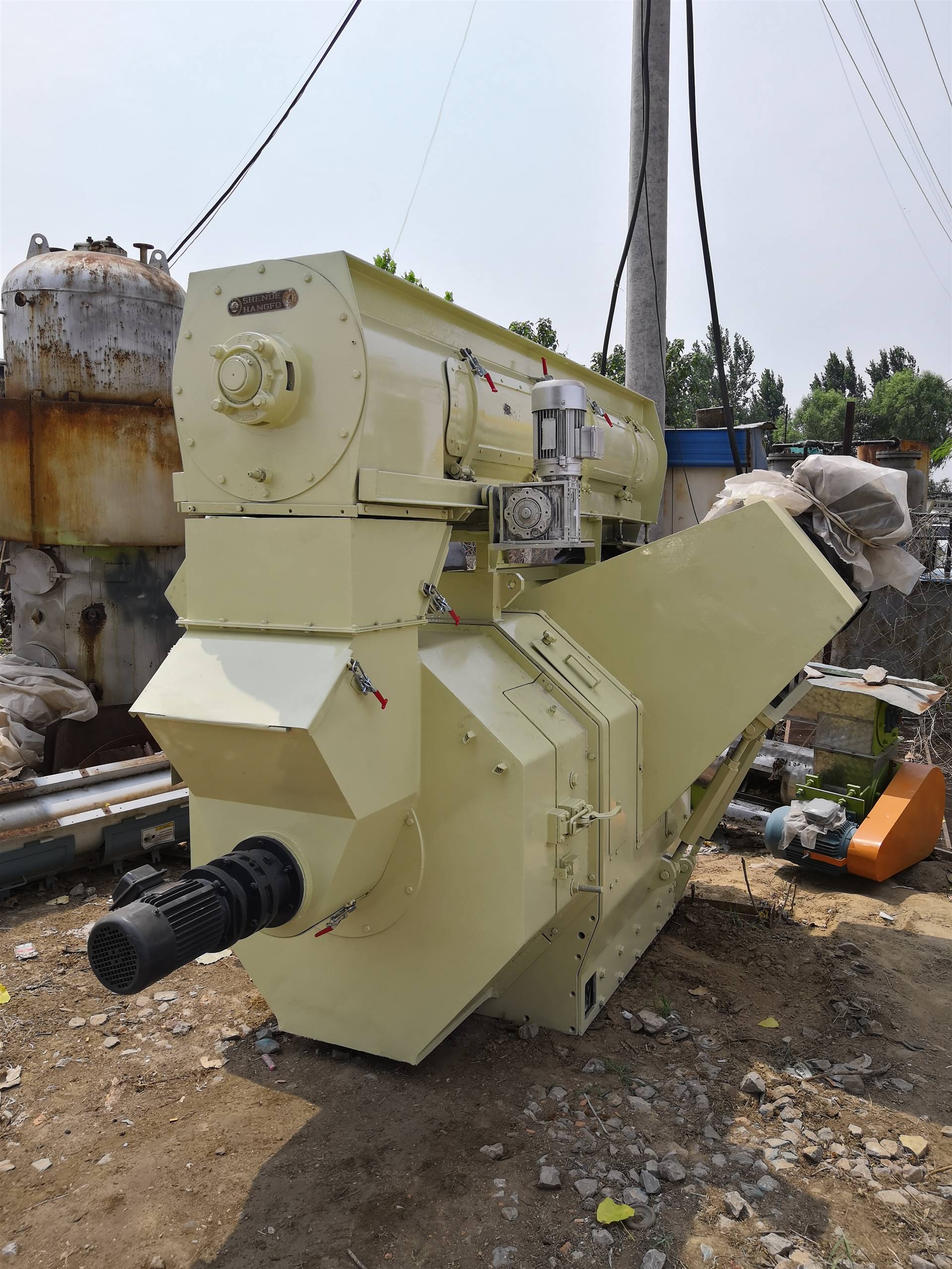 转让牧羊420型木屑二手颗粒机