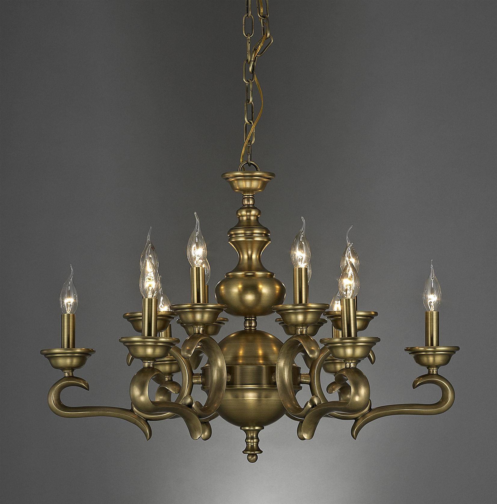 定制家居豪华全铜吊灯 酒店 会所大型多头吊灯