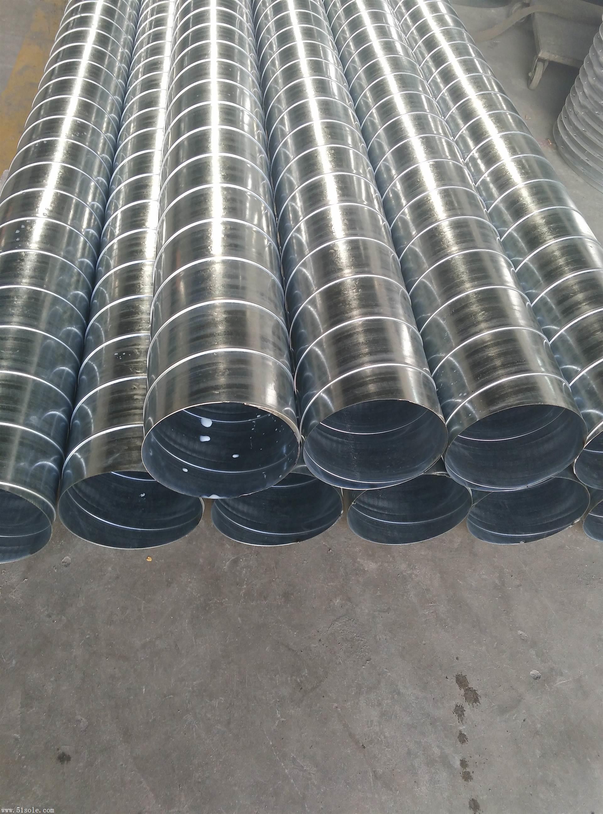 圆形排风通风管道镀锌螺旋风管生产加工