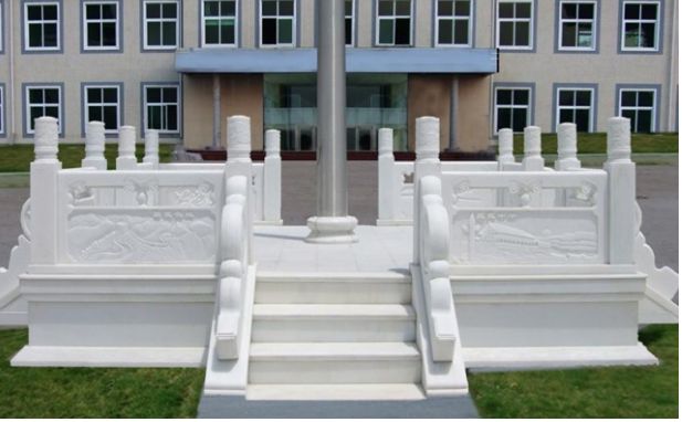 汉白玉旗台价格汉白玉升降旗台雕刻定制