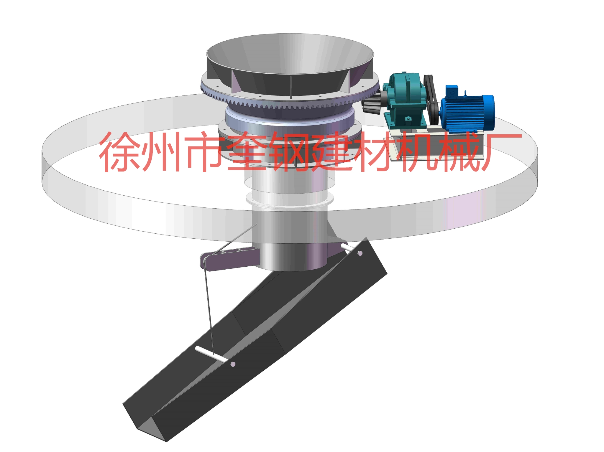 石灰窑布料器伞齿轮传动