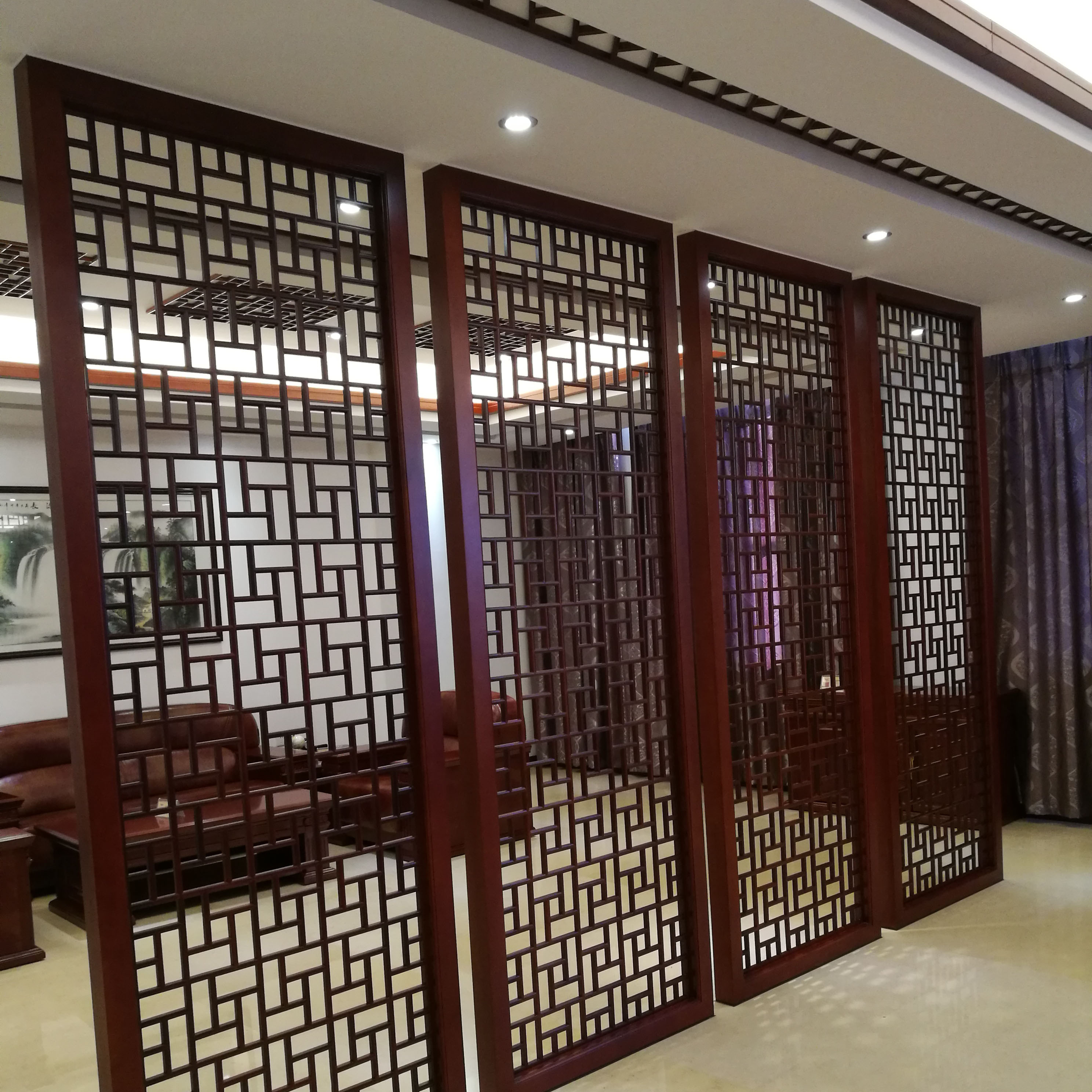 厂家直销铝窗花 来样定制防盗窗防盗网港式