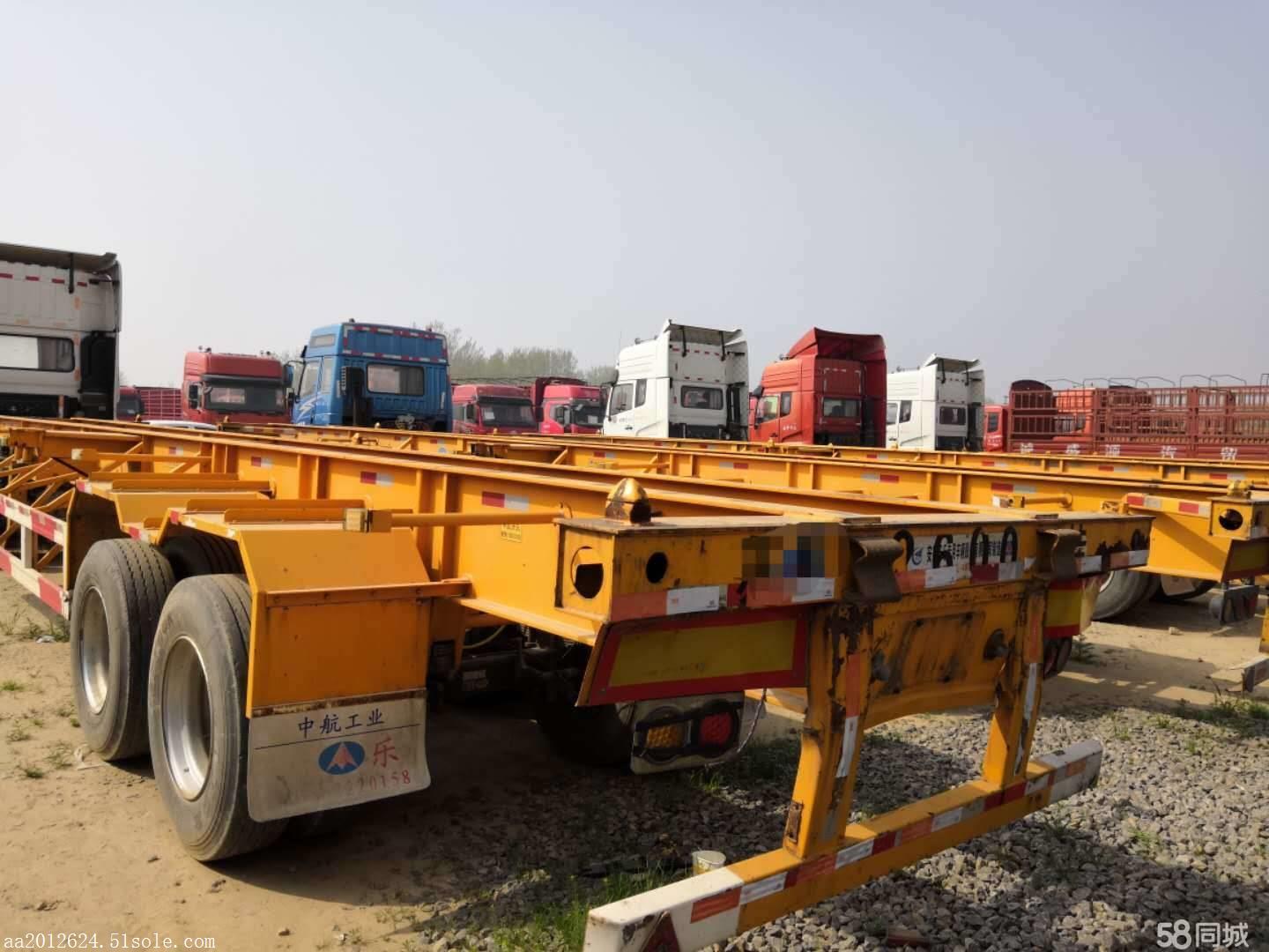 二手拖头车解放j6平板车13米二拖三