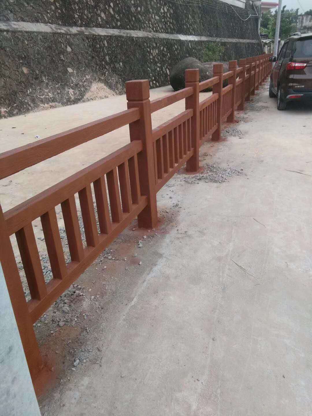 厂家直销加工定制水泥仿木护栏仿木栏杆