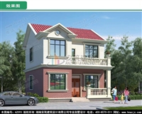 AZ093二层小户型别墅图纸,农村100平内房屋设计图