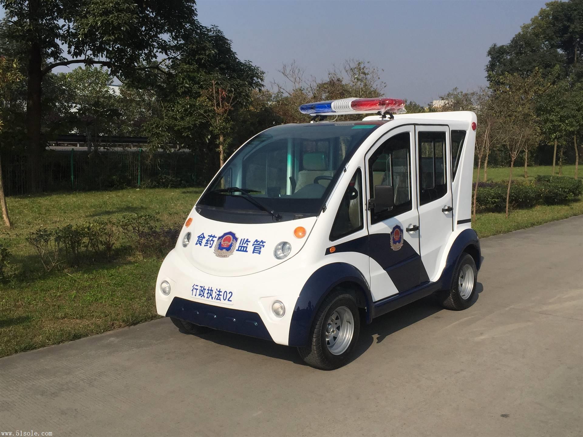 重庆电动巡逻车 4-5-6-8人座钣金铁壳巡逻车 四轮电瓶巡查车