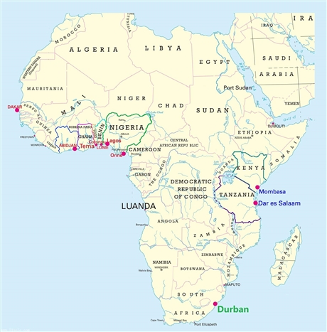 中山出口洛美lome双清包税到门多哥海运