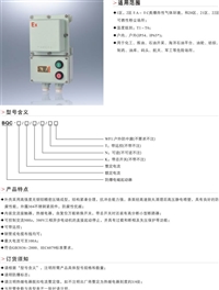 bqc53磁力起动器厂家 上海防爆电磁起动器