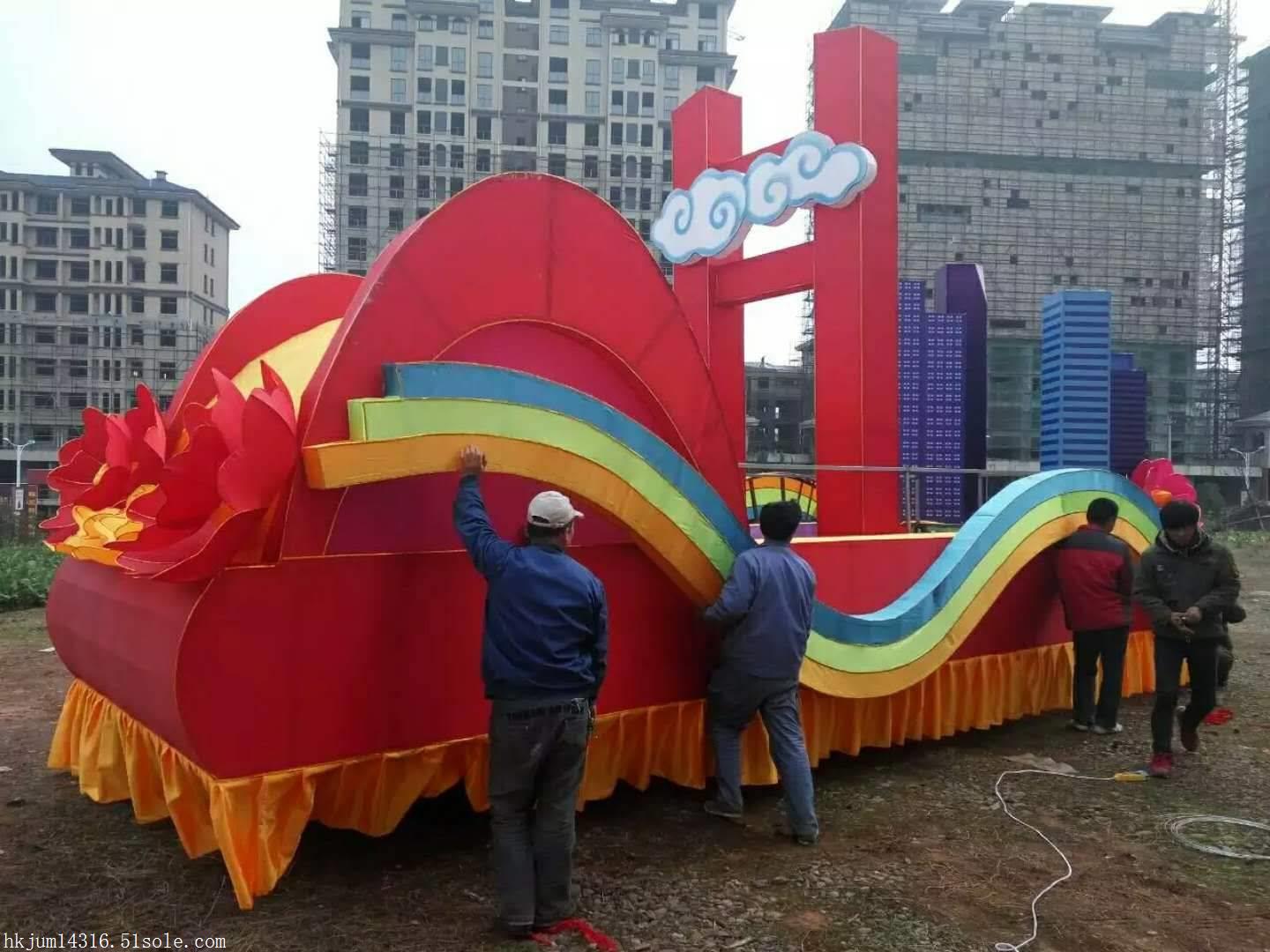 新闻资讯 开封彩灯制作厂家 色彩绚丽的彩车是秋色巡游的重头戏