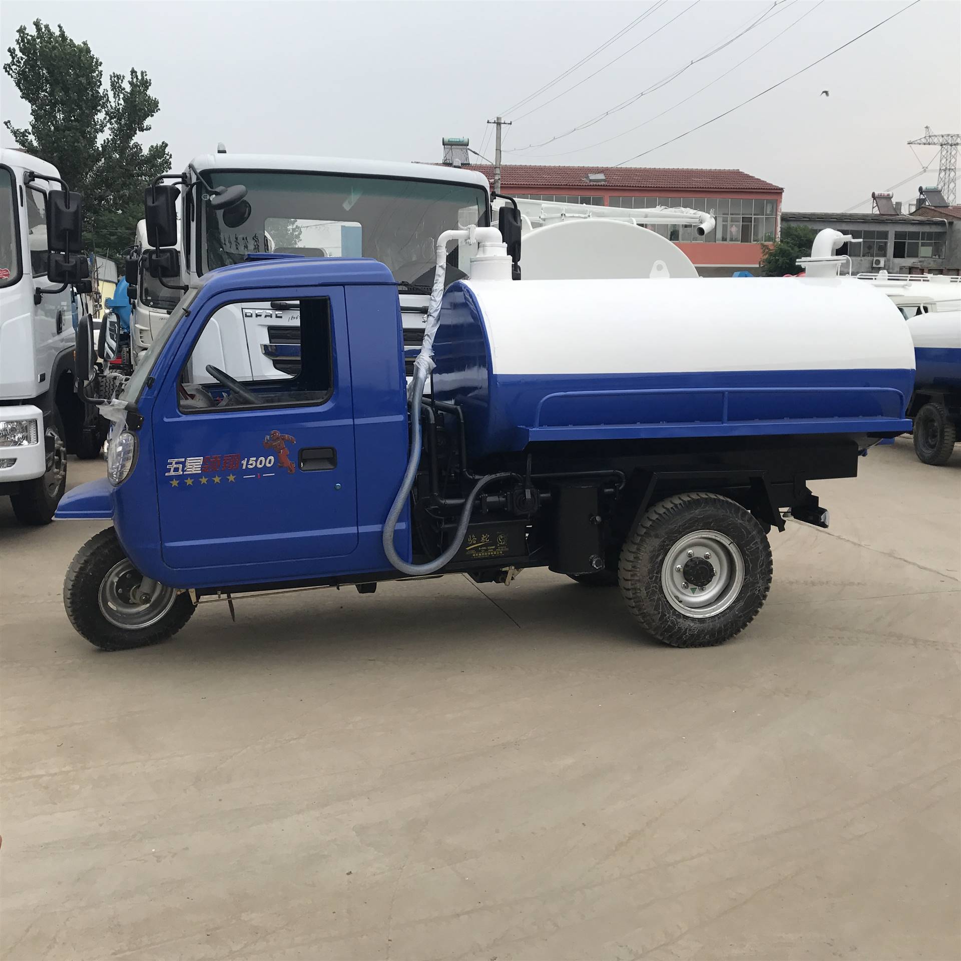 小型三轮福田吸粪车 柴油时风3吨化粪池抽粪车 管道疏通抽污车