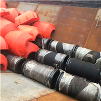 圆柱中密度聚乙烯浮体夹管塑料浮筒加工