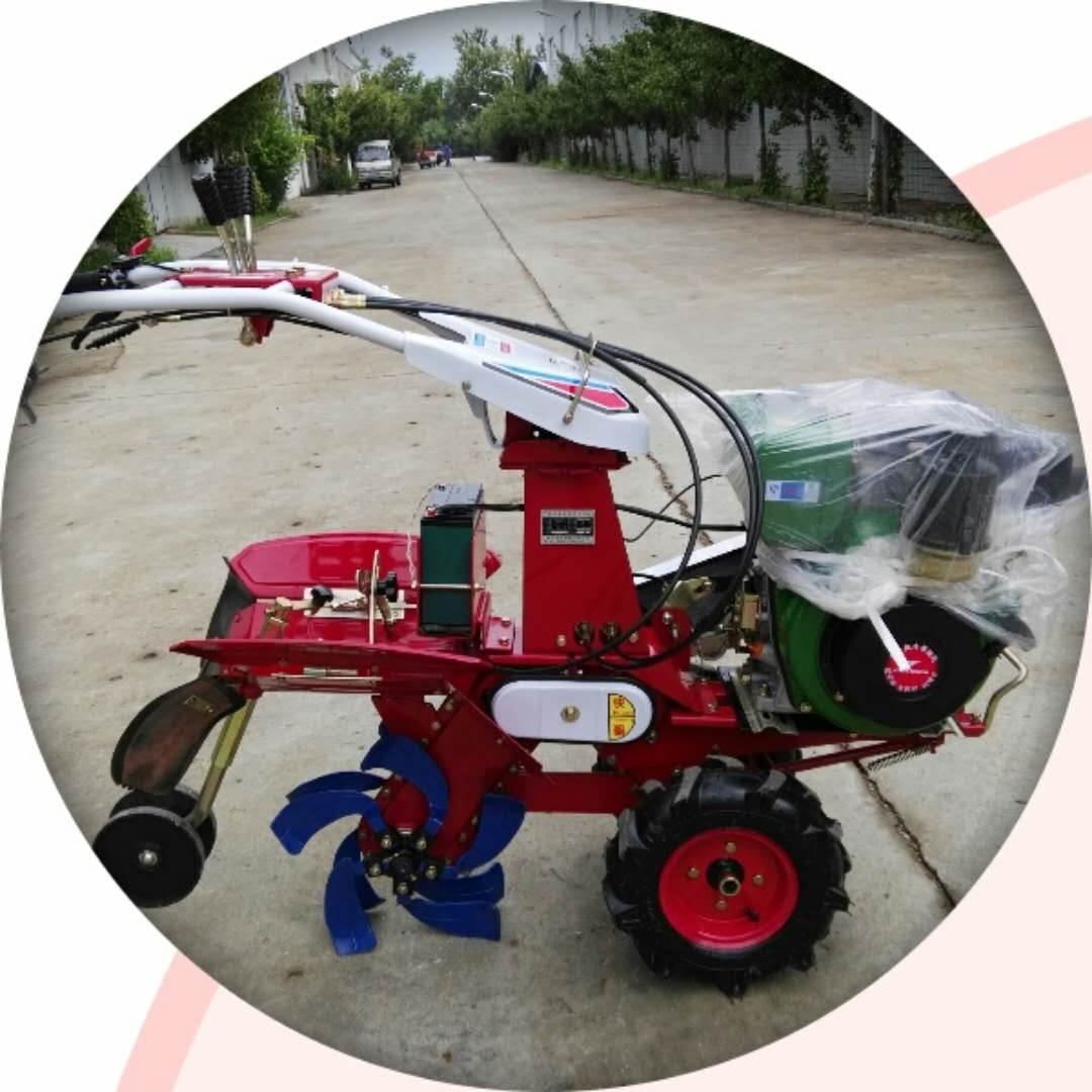 手扶式大葱开沟培土机 汽油柴油动力起垄机 全自动大葱用上土机