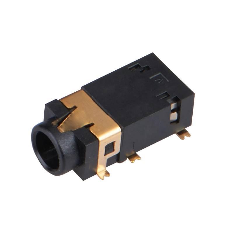 5耳机母座防水 3.5音频插座连接器