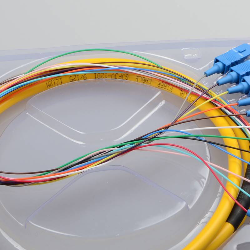 sc电信级束状尾纤大方头12芯集成尾纤