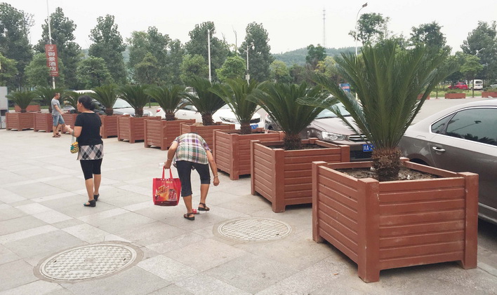 四川驰升道路市政仿木花箱 水泥槽 仿木花池