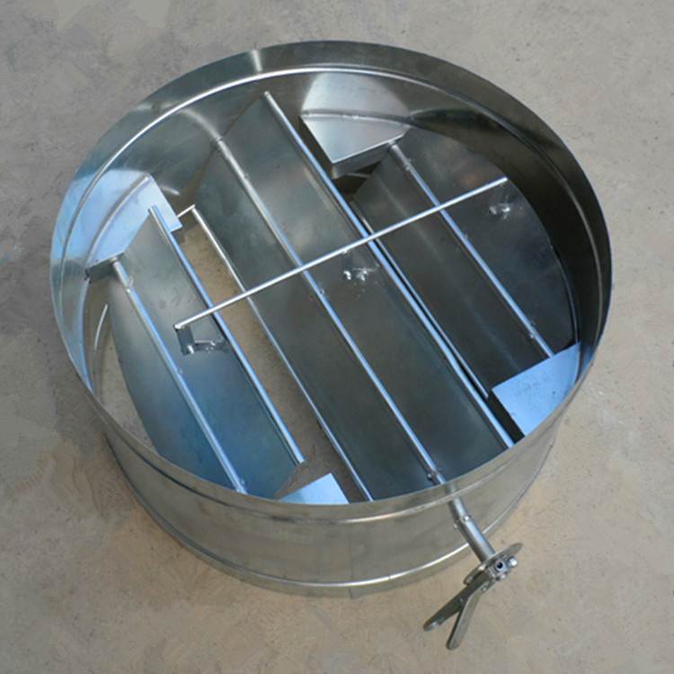 圆形手动风量调节阀 螺旋管道用调节风量阀 圆形风阀管道调风阀