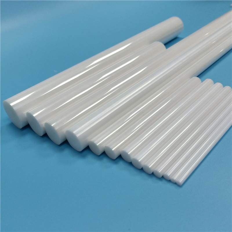 镜面陶瓷棒绝缘耐高温氧化铝氧化锆轴棒抛光上釉刚玉棒长短可切