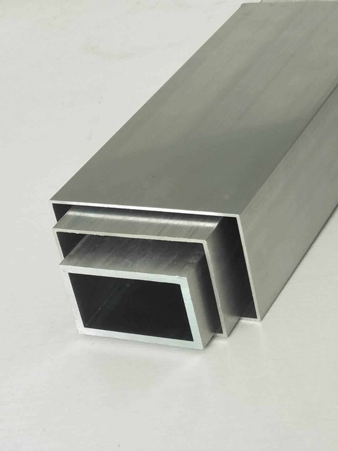 6063铝合金方管子 空心矩形扁管 型材方通 25*30*40*50*60*80