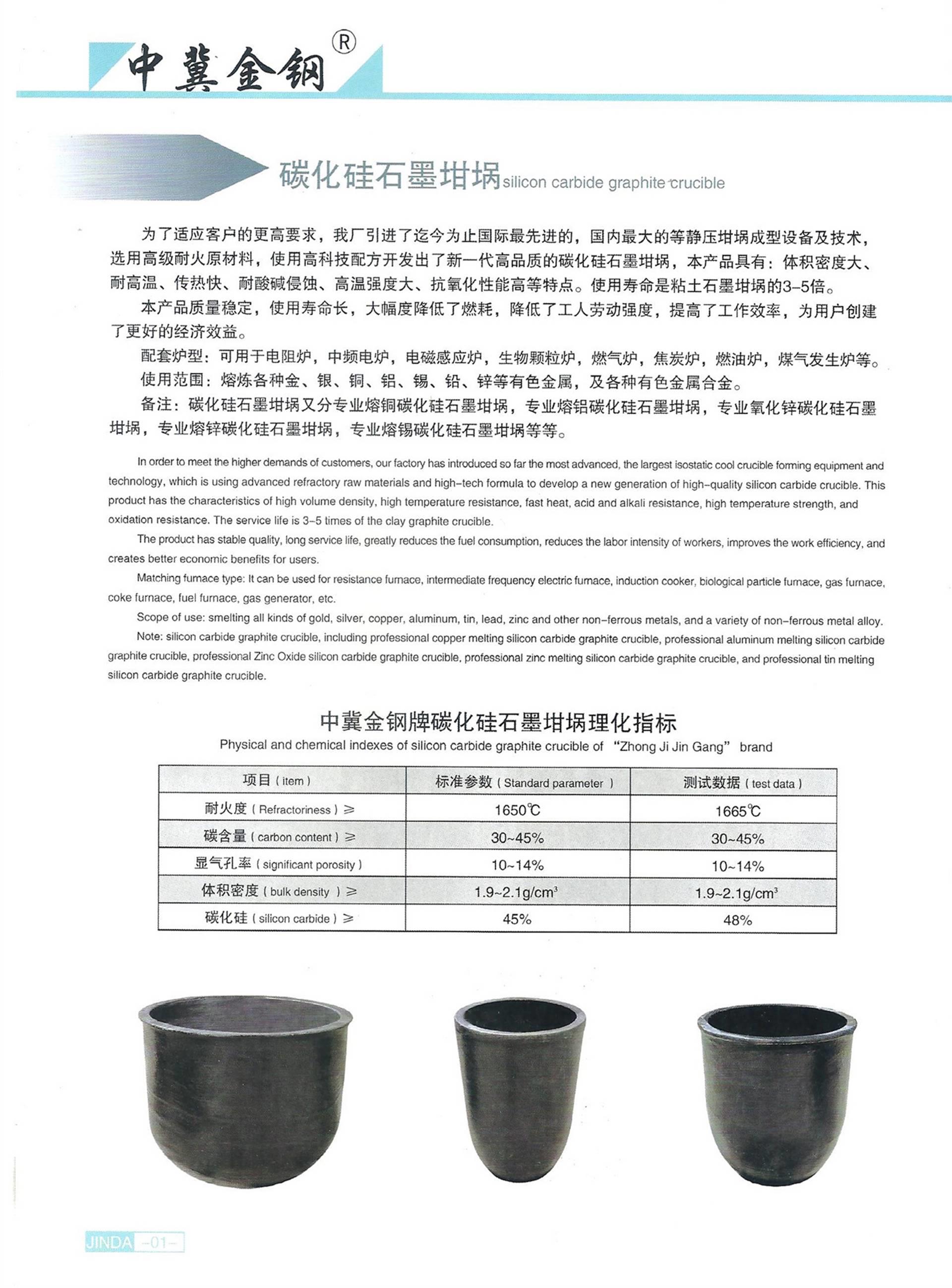 熔銅碳化硅坩堝