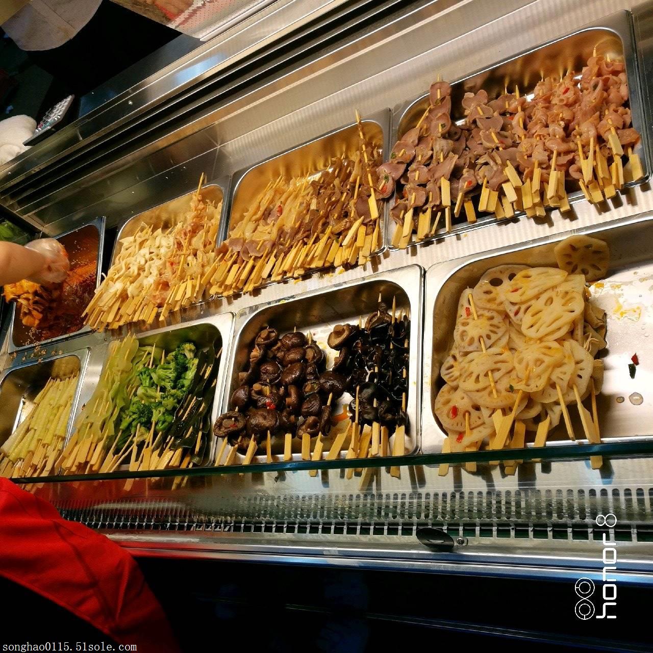 四川乐山钵钵鸡冷串串展示柜中意创展厂家定做串串保鲜柜