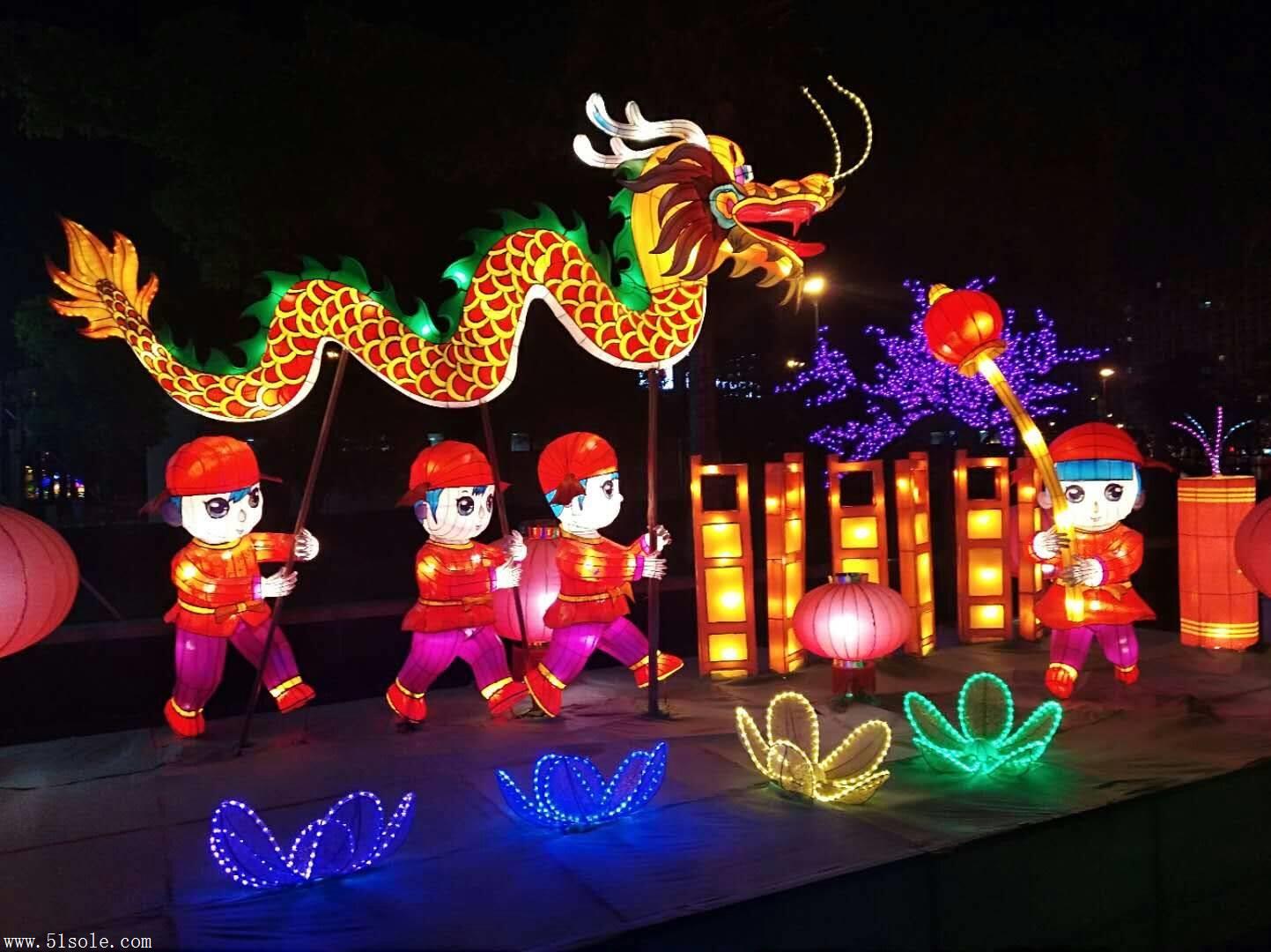 中璞花灯厂家承接元宵节灯会大型节日花灯定制彩灯设计