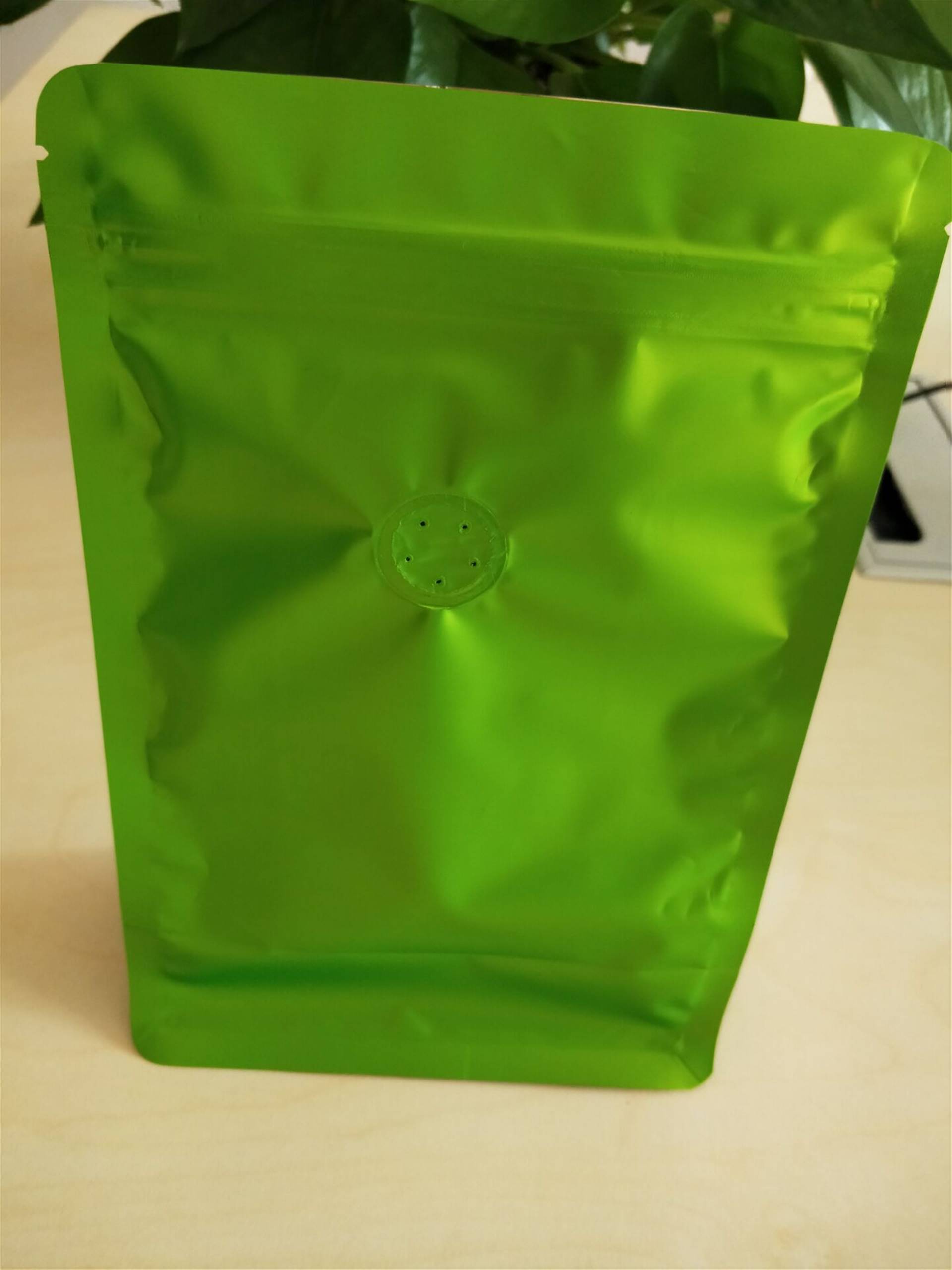 双边拉链绿色半磅排气阀咖啡袋