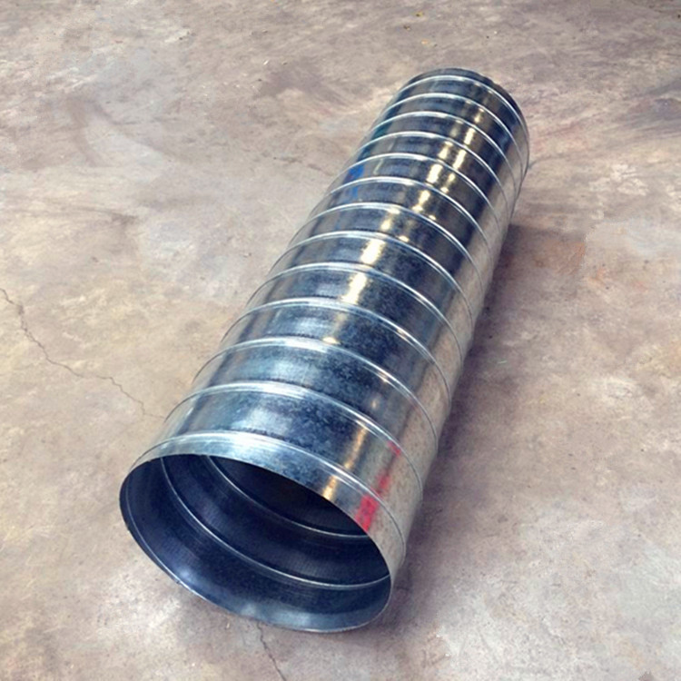 白铁皮排风管排烟管通风管道镀锌螺旋风管圆