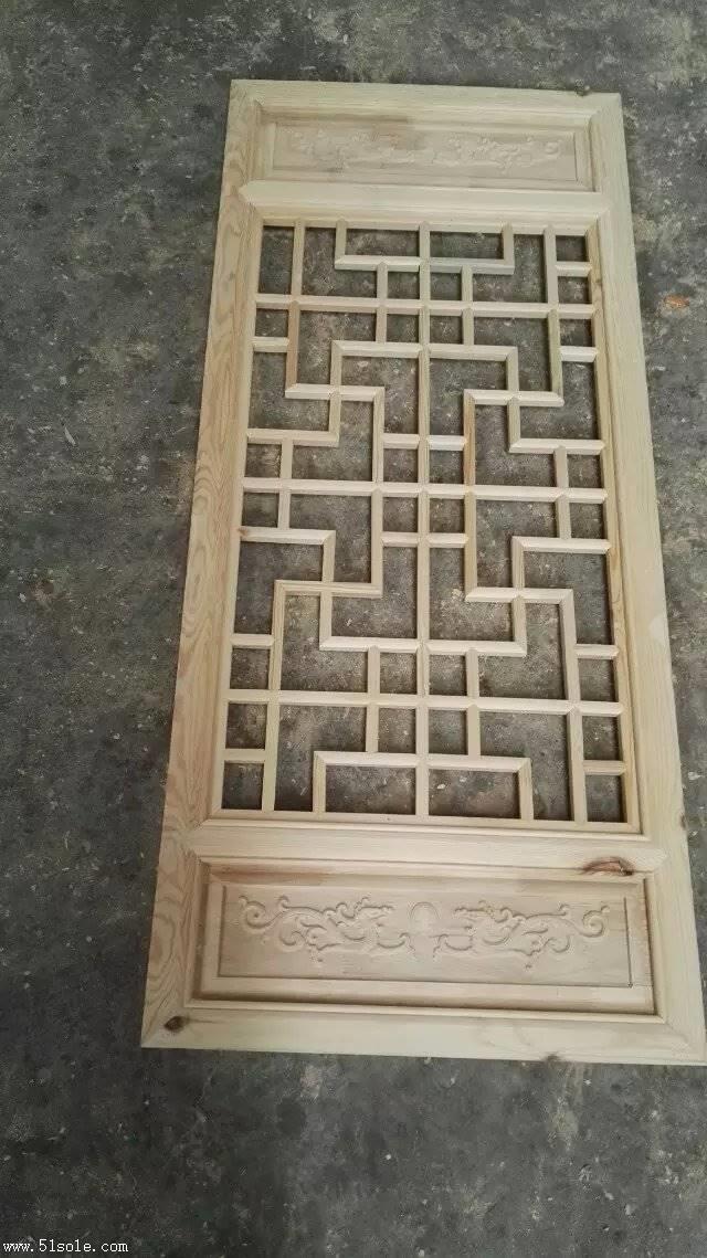 古典花窗样式形状 仿古木雕花型 中式古典实木镂空花窗 木雕窗