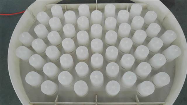 车间生产16米直径塑料泡罩塔盘pp泡罩塔板80泡罩