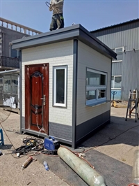 吉林收费岗亭-长春物业活动值班门卫室-真石漆站台岗亭-厂家供应