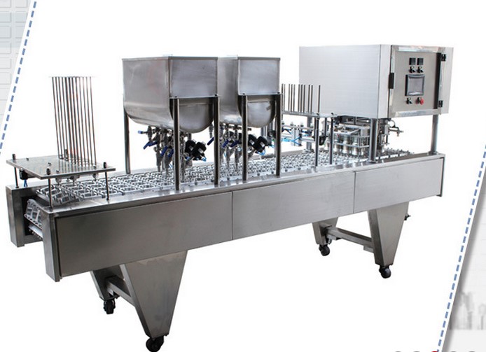 全自动封口机果冻包装机塑料杯包装机果冻充填灌装封口设备