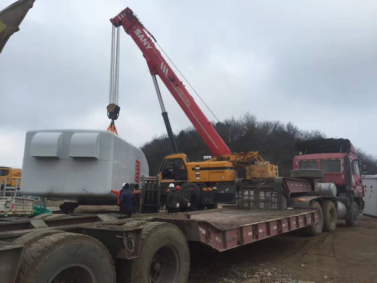 機器裝卸,工程建築,起重吊裝,8-130噸位的吊車拖車出租,臺班,包月