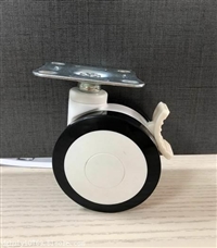 医疗脚轮 3寸全塑医疗推车脚轮 静音脚轮 
