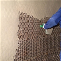 龟甲网防磨胶泥厂家价格 发电风管耐磨陶瓷料施工