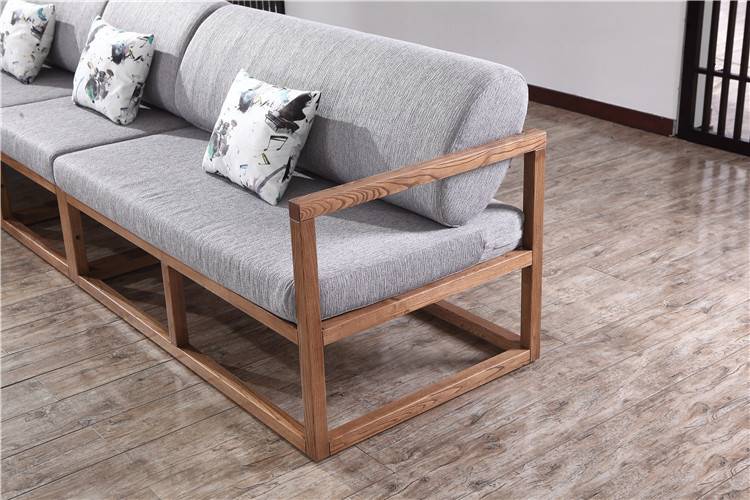 木言木语出售中式实木拐角沙发