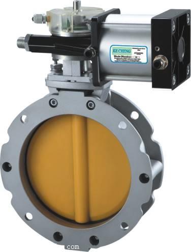 搅拌站dn300气动卸料铸铝蝶阀