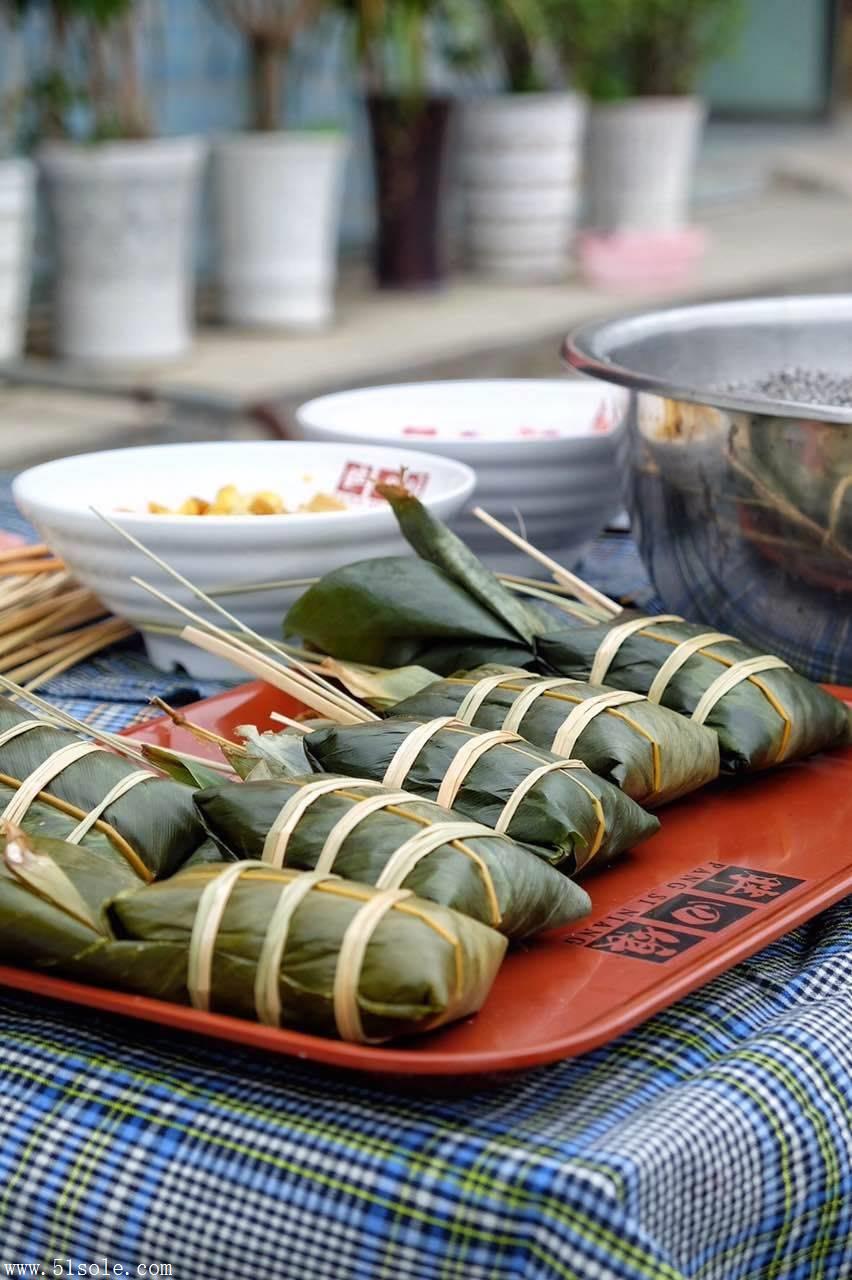 贵州特产粽子 红袍豆沙粽 布依灰粽 胖四娘粽子 120g*5