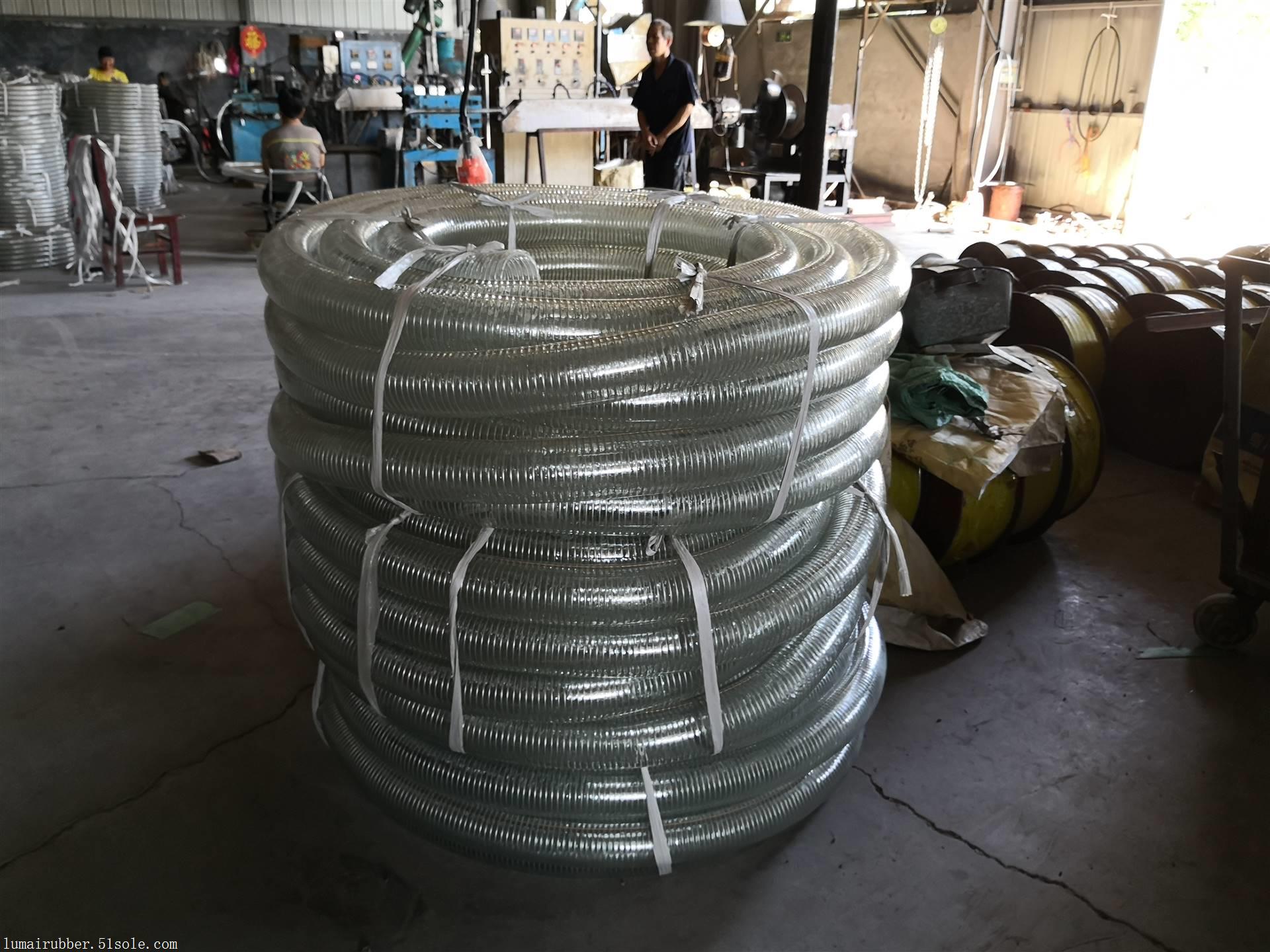 定制生产pvc耐低温耐寒防静电钢丝软管 硅胶透明钢丝增强软管