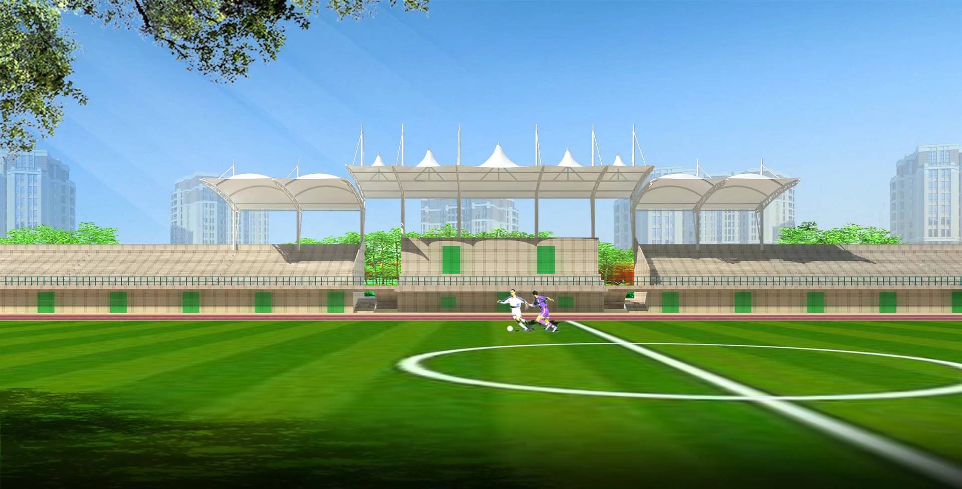 膜结构篮球场膜结构体育场馆膜结构舞台看台