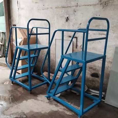 1米高帶剎車登高車廠家 2米高不銹鋼登高車價格