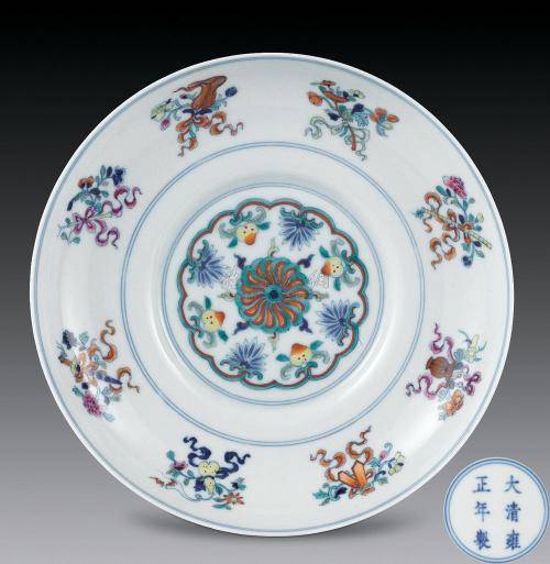 2018年清雍正斗彩三多盌近期走势