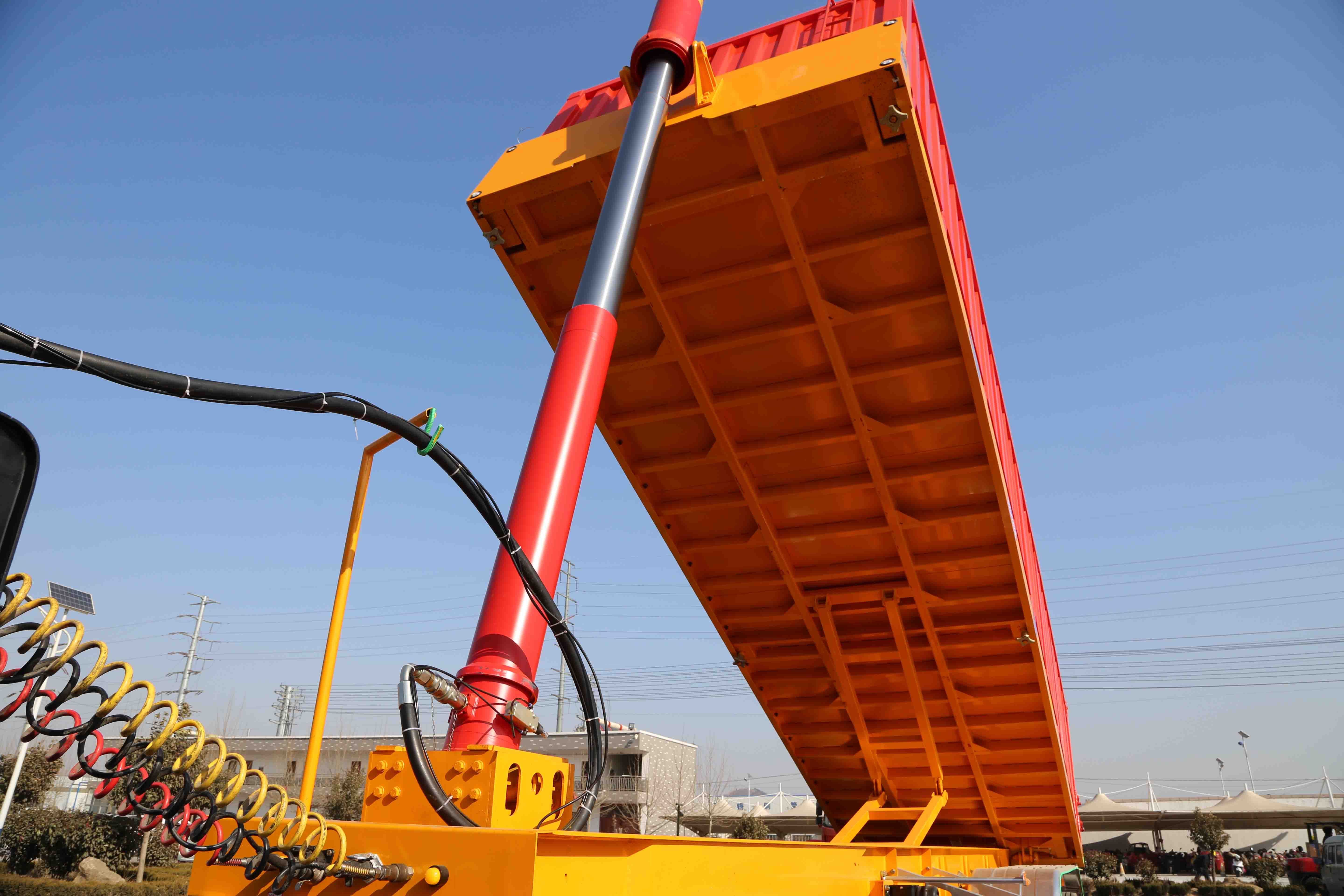 锣响平板后翻自卸车 8m后翻平板自卸